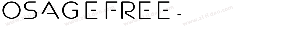 Osage FREE字体转换